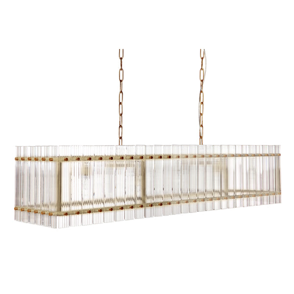 Allure Pendant | Linear Brass