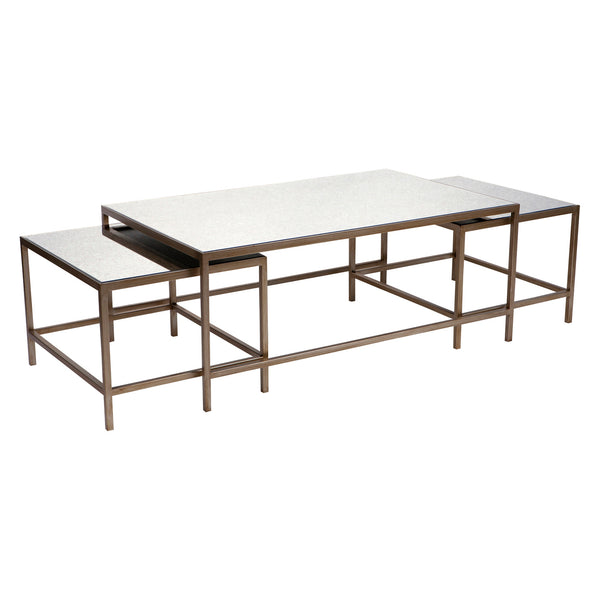 Carter Mirrored Nesting Coffee Tables