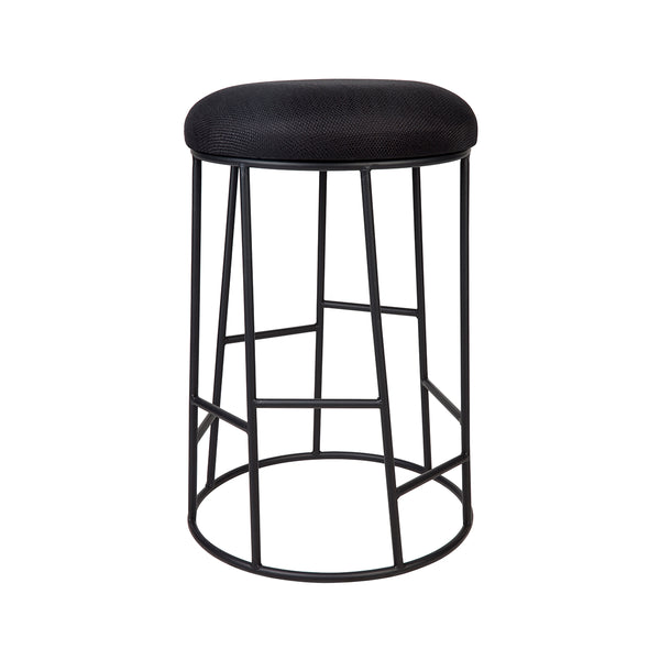 Alten Kitchen Stool | Black Linen