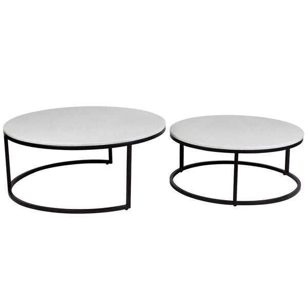 Zoe Stone Nesting Coffee Tables | Black