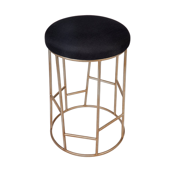 Alten Kitchen Stool | Black/Gold