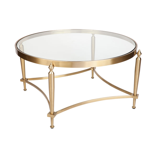 Javier Glass Coffee Table | Gold