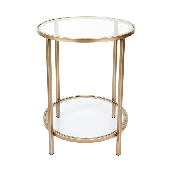Carter Glass Round Side Table