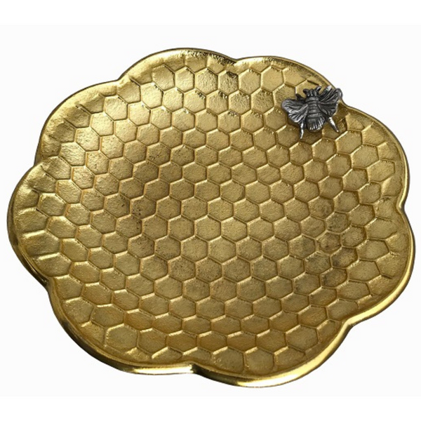 Honeycomb Plate - Brass