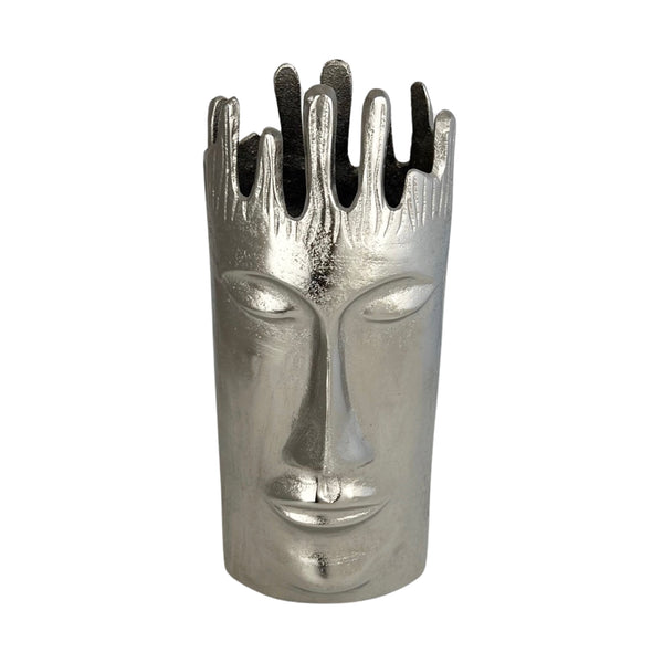 Visage Vase - Silver