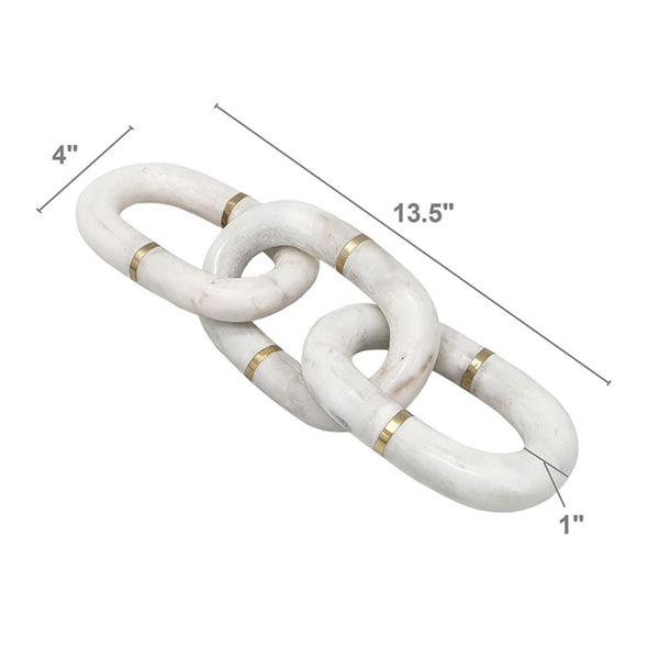 Marble Chain | White