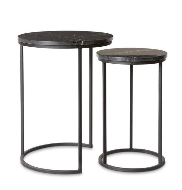 Elite Marble Side Table | Black ( set2)