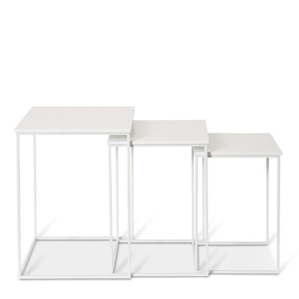 Albury Square Side Tables | White