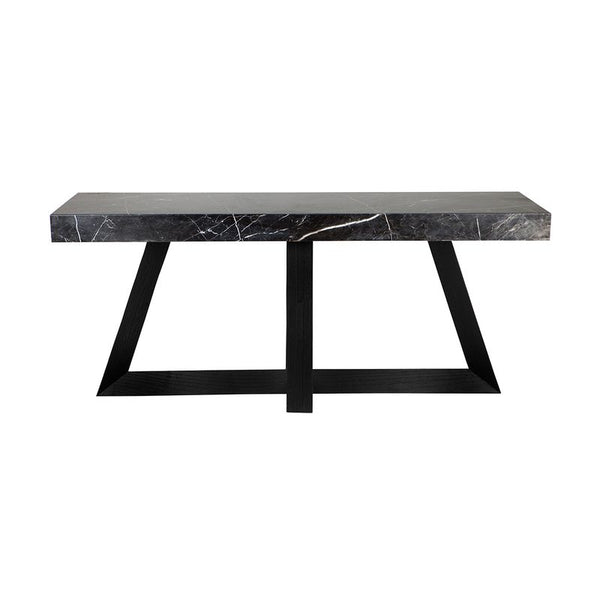 Bonita  Marble  Console | Black