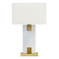 Nikita Marble Table Lamp | White