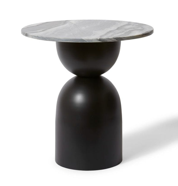 Heather Marble Side Table | Black