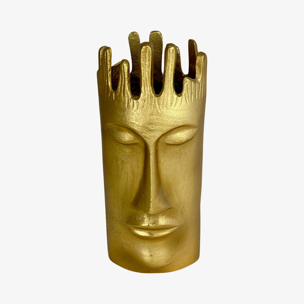 Visage Vase - Gold